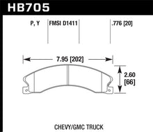 画像をギャラリービューアに読み込む, Hawk Chevy/GMC Express/Silverado/Savana/Sierra 15/25/35/4500 SuperDuty Rear LTS Brake Pads