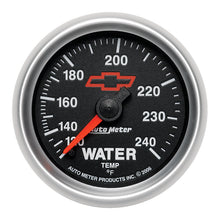 画像をギャラリービューアに読み込む, Autometer Sport-Comp II 2-1/16in 120-240 Deg Mechanical Water Temp Gauge - Bowtie Black