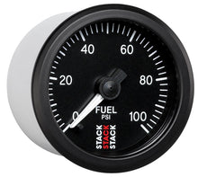 画像をギャラリービューアに読み込む, Autometer Stack 52mm 0-100 PSI 1/8in NPTF Male Pro Stepper Motor Fuel Pressure Gauge - Black