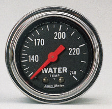 画像をギャラリービューアに読み込む, AutoMeter Gauge Water Temp 2-1/16in. 120-240 Deg. F Mechanical Traditional Chrome
