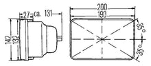 画像をギャラリービューアに読み込む, Hella Vision Hlmp Kit 190X132Mm H4 12V (Qty 2) (Legal in US for MOTORCYLCES ONLY)