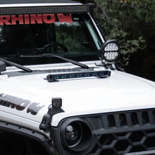 画像をギャラリービューアに読み込む, Go Rhino Xplor Blackout Combo Series Sgl Row LED Light Bar w/Amber (Side/Track Mount) 39.5in. - Blk