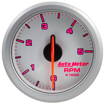 画像をギャラリービューアに読み込む, Autometer Airdrive 2-1/6in Tachometer Gauge 0-5K RPM - Silver