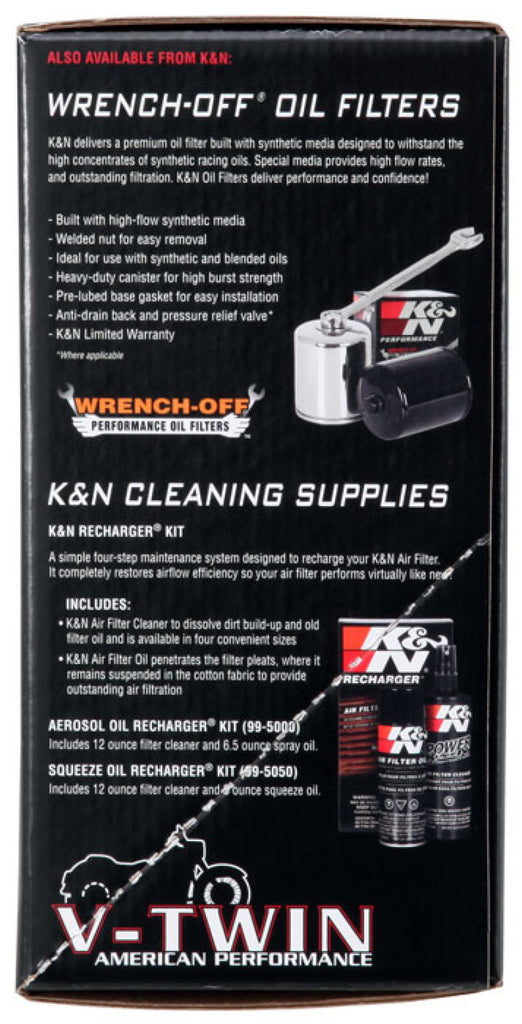 K&N  Harley-Davidson Dyna Wide Glide 103 CI Street Metal Intake System-Hammer