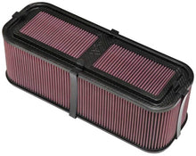 画像をギャラリービューアに読み込む, K&amp;N Custom Racing Assembly 19in x 6.5in Carbon Fiber Air Filter