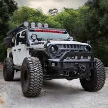 画像をギャラリービューアに読み込む, Go Rhino Xplor Blackout Combo Series Dbl Row LED Light Bar w/Amber (Side/Track Mount) 40in. - Blk