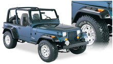 画像をギャラリービューアに読み込む, Bushwacker 87-95 Jeep Wrangler Cutout Style Flares 4pc Cutting Optional Not Renegade - Black