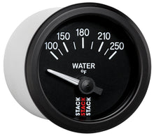 画像をギャラリービューアに読み込む, Autometer Stack 52mm 100-250 Deg F 1/8in NPTF Electric Water Temp Gauge - Black