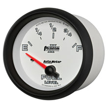 画像をギャラリービューアに読み込む, AutoMeter Gauge Fuel Level 2-5/8in. 0 Ohm(e) to 90 Ohm(f) Elec Phantom II