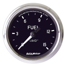画像をギャラリービューアに読み込む, Autometer Cobra 2 inch 0-15 PSI w/ ISO Fuel Pressure Gauge