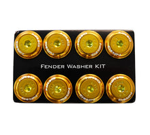 画像をギャラリービューアに読み込む, NRG Fender Washer Kit w/Color Matched M8 Bolt Rivets For Plastic (Rose Gold) - Set of 8