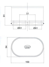 画像をギャラリービューアに読み込む, BMC Twin Air Carburetor Filter - 61mm x 2 ID / 74mm H