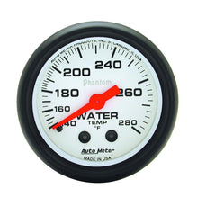 画像をギャラリービューアに読み込む, Autometer Phantom 52mm 140-280 Deg F Mechanical Water Temp Gauge