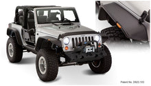 画像をギャラリービューアに読み込む, Bushwacker 07-18 Jeep Wrangler Flat Style Flares 4pc Fits 2-Door Sport Utility Only - Black