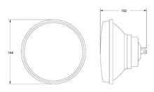 画像をギャラリービューアに読み込む, Hella Vision Plus 5-3/4in Round Conversion H4 Headlamp High/Low Beam - Single Lamp