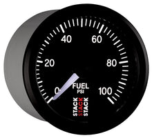 画像をギャラリービューアに読み込む, Autometer Stack 52mm 0-100 PSI 1/8in NPTF Male Pro Stepper Motor Fuel Pressure Gauge - Black