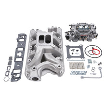 画像をギャラリービューアに読み込む, Edelbrock Manifold And Carb Kit Performer RPM Air-Gap Small Block Ford 351W Natural Finish