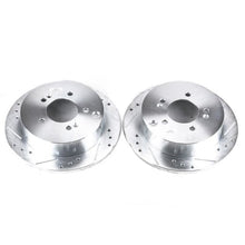 画像をギャラリービューアに読み込む, Power Stop 01-06 Hyundai Santa Fe Rear Evolution Drilled &amp; Slotted Rotors - Pair