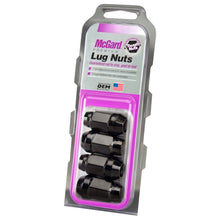 画像をギャラリービューアに読み込む, McGard Hex Lug Nut (Cone Seat Bulge Style) 1/2-20 / 3/4 Hex / 1.45in. Length (4-pack) - Black