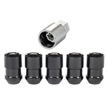 画像をギャラリービューアに読み込む, McGard Wheel Lock Nut Set - 5pk. (Cone Seat) 1/2-20 / 3/4 &amp;13/16 Dual Hex / 1.46in. Length - Black