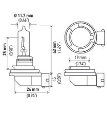 画像をギャラリービューアに読み込む, Hella Optilux H9 12V/100W XB Xenon White Bulb (pair)