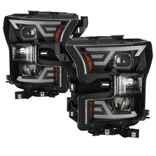 画像をギャラリービューアに読み込む, xTune 15-17 Ford F-150 DRL LED Light Bar Projector Headlights - Black (PRO-JH-FF15015-LB-BK)