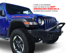 画像をギャラリービューアに読み込む, Go Rhino 07-20 Jeep Wrangler JL/JLU/JK/JKU/Gladiator JT Rockline Full Width Bumper w/ Overrider