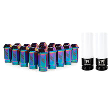 画像をギャラリービューアに読み込む, Mishimoto Aluminum Locking Lug Nuts 1/2 X 20 23pc Set Neo Chrome