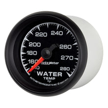 画像をギャラリービューアに読み込む, Autometer ES 52mm 140-280 Deg F Mechanical Water Temperature Gauge