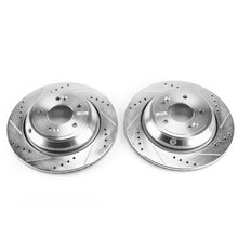 画像をギャラリービューアに読み込む, Power Stop 11-16 Hyundai Equus Rear Evolution Drilled &amp; Slotted Rotors - Pair