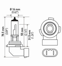 画像をギャラリービューアに読み込む, Hella Bulb H10/9145 12V 45W Py20D T4 (2)