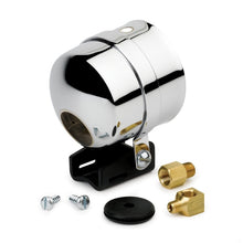 画像をギャラリービューアに読み込む, Autometer 2-5/8in Pedestal Mount w/ Chrome Cup for Liquid Filled Mechanical Gauge