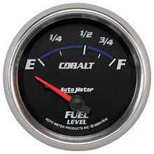 画像をギャラリービューアに読み込む, AutoMeter Gauge Fuel Level 2-5/8in. 73 Ohm(e) to 10 Ohm(f) Elec Cobalt