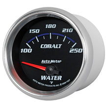 画像をギャラリービューアに読み込む, Autometer Cobalt 66mm 100-250 Degree F Electric Water Temperature Gauge