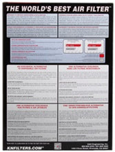 画像をギャラリービューアに読み込む, K&amp;N 17-19 SsanYong Rexton L4-2.2L DSL Replacement Drop In Air Filter