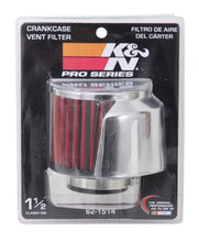 画像をギャラリービューアに読み込む, K&amp;N 1.5in Flange ID x 3in OD x 2.5in Height Clamp On Crankcase Vent Filter