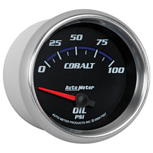 画像をギャラリービューアに読み込む, Autometer Cobalt 66.7mm 0-100 PSI Oil Pressure Gauge
