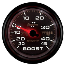 画像をギャラリービューアに読み込む, Autometer Phantom II 2-5/8in 30INHG-45PSI Phantom Mechanical Boost/Vacuum Gauge