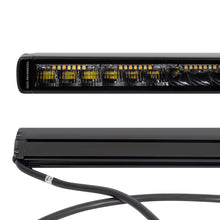 画像をギャラリービューアに読み込む, Go Rhino Xplor Blackout Combo Series Sgl Row LED Light Bar w/Amber (Side/Track Mount) 39.5in. - Blk