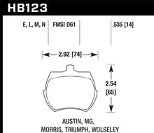 画像をギャラリービューアに読み込む, Hawk 64-70 Austin Healey Sprite Front ER-1 Brake Pads