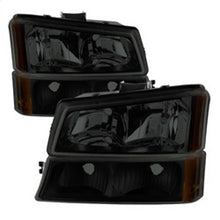 画像をギャラリービューアに読み込む, xTune Chevy Silverado 2500HD 03-06 Crystal Headlights w/ Bumper Lights HD-JH-CSIL03-AM-BSM-SET