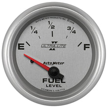 画像をギャラリービューアに読み込む, AutoMeter Gauge Fuel Level 2-5/8in. 0 Ohm(e) to 90 Ohm(f) Elec Ultra-Lite II
