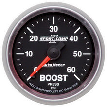 画像をギャラリービューアに読み込む, Autometer Sport-Comp II Mechanical 52mm 0-60 PSI Mechanical Boost Gauge