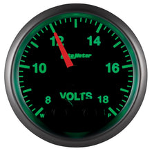 画像をギャラリービューアに読み込む, Autometer Elite 52.4mm Peak &amp; Warn w/ Electronic Control 8-18 Volt Voltmeter