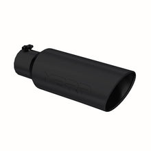 画像をギャラリービューアに読み込む, MBRP Universal Tip 6in OD Rolled End 4in Inlet 18in L Black Coated Exhaust Tip