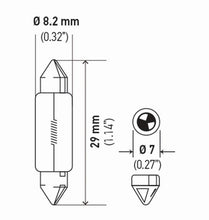 画像をギャラリービューアに読み込む, Hella Bulb 3021 12V 3W Sv78 T25 8X29Mm Sb