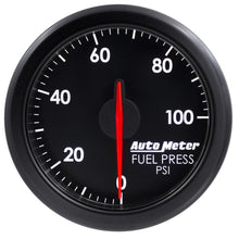 画像をギャラリービューアに読み込む, Autometer Airdrive 2-1/6in Fuel Pressure Gauge 0-100 PSI - Black