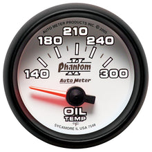 画像をギャラリービューアに読み込む, Autometer Phantom II 52mm Short Sweep Electronic 140-300 Deg F Oil Temperature Gauge