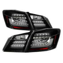 画像をギャラリービューアに読み込む, Spyder Honda Accord 2013-2015 4DR LED Tail Lights - Black ALT-YD-HA13LED-LED-BK