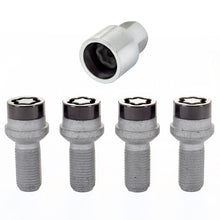 画像をギャラリービューアに読み込む, McGard Wheel Lock Bolt Set - 4pk. (Radius Seat) M14X1.5 / 17mm Hex / 26.7mm Shank Length - Black